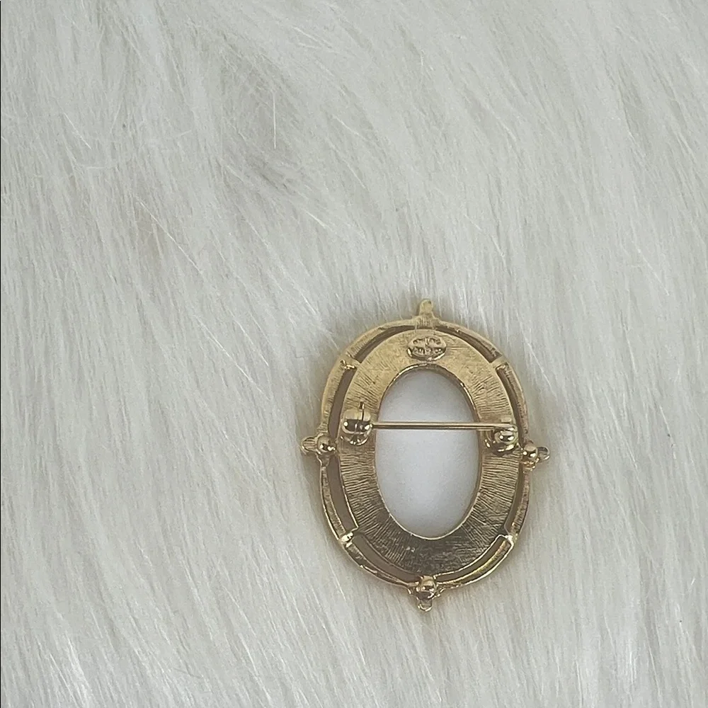 Vintage Whiting And Davis Rose Brooch